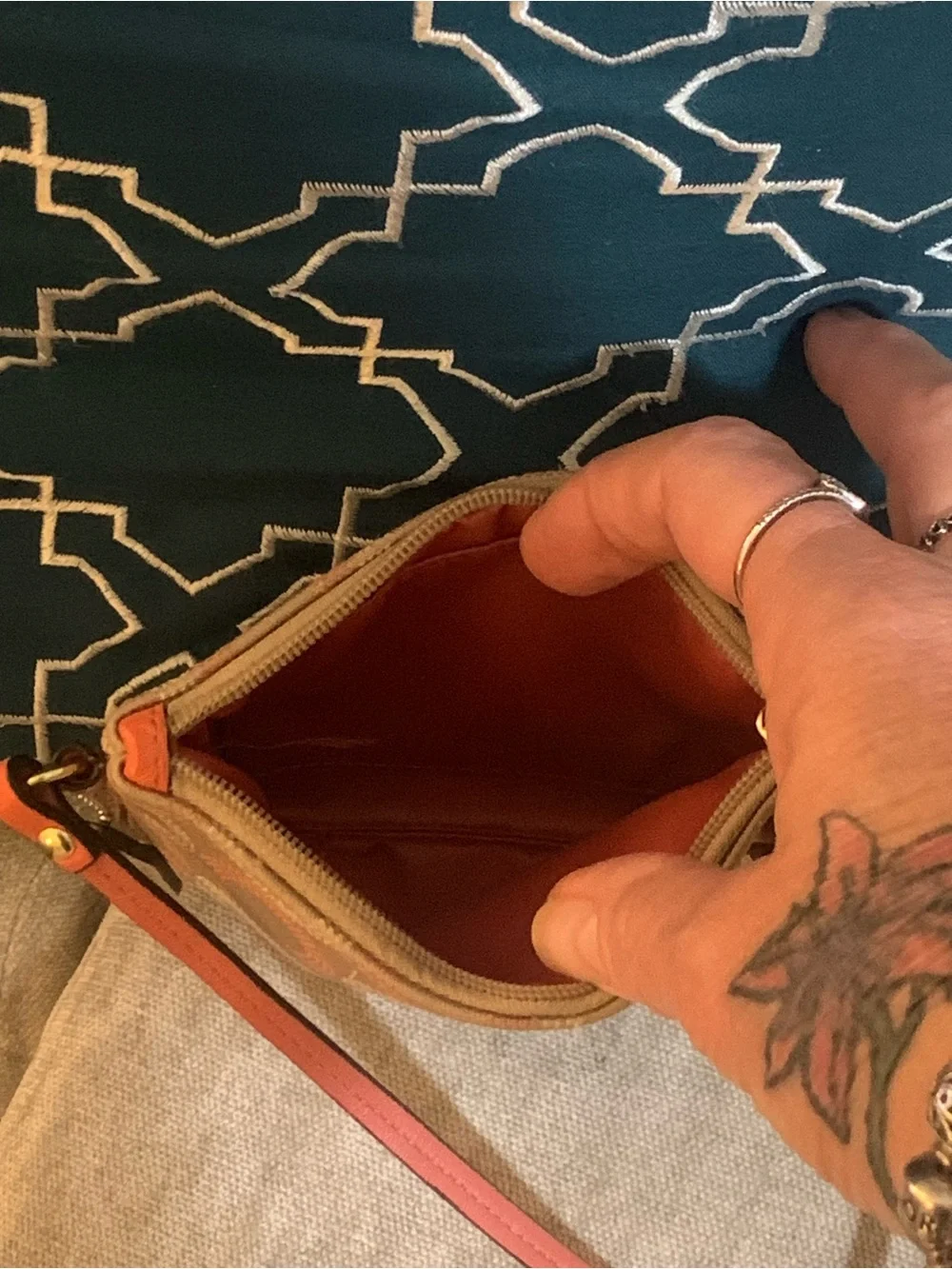 Vintage Coach Wristlet